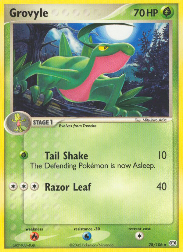 Grovyle — Emerald #028 / 106