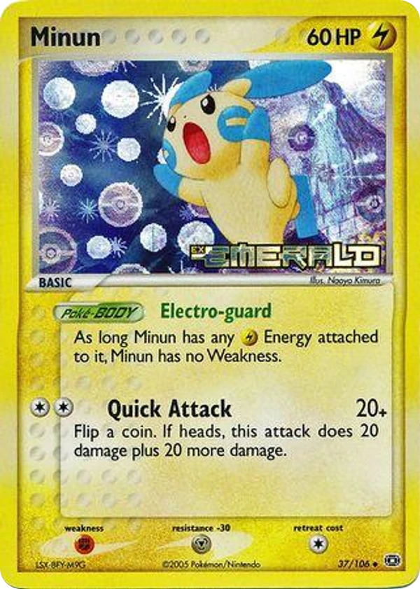 Minun — Emerald #037 / 106