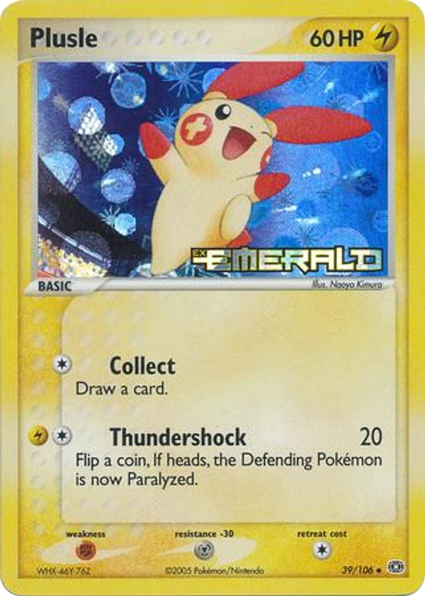 Plusle — Emerald #039 / 106