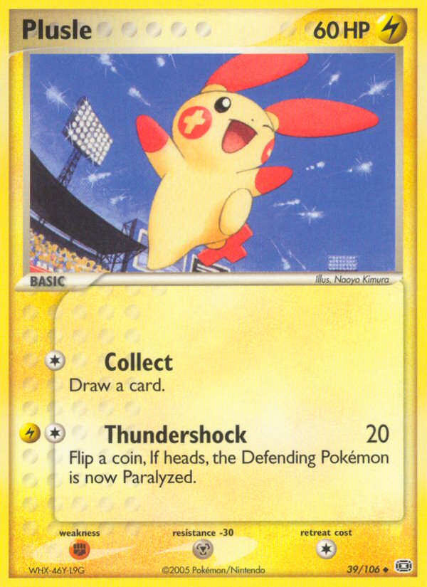 Plusle — Emerald #039 / 106