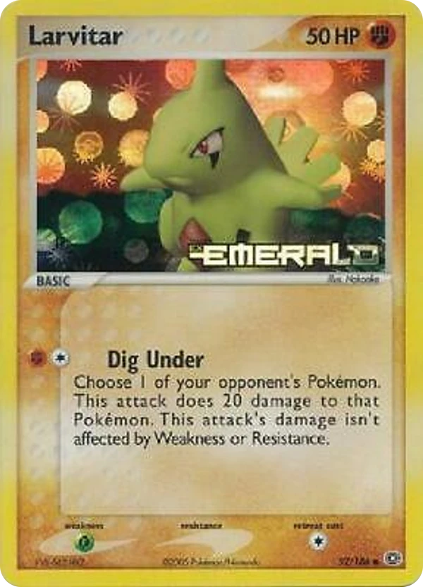 Larvitar — Emerald #052 / 106