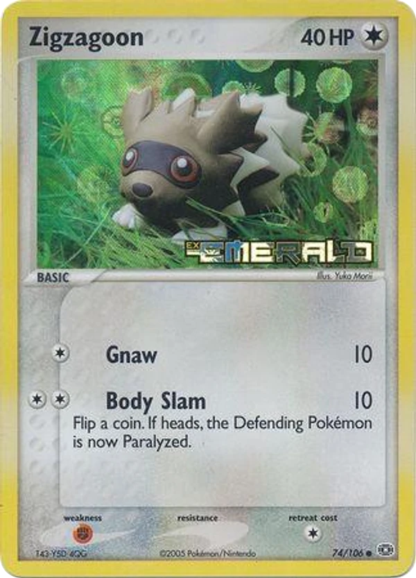 Zigzagoon — Emerald #074 / 106