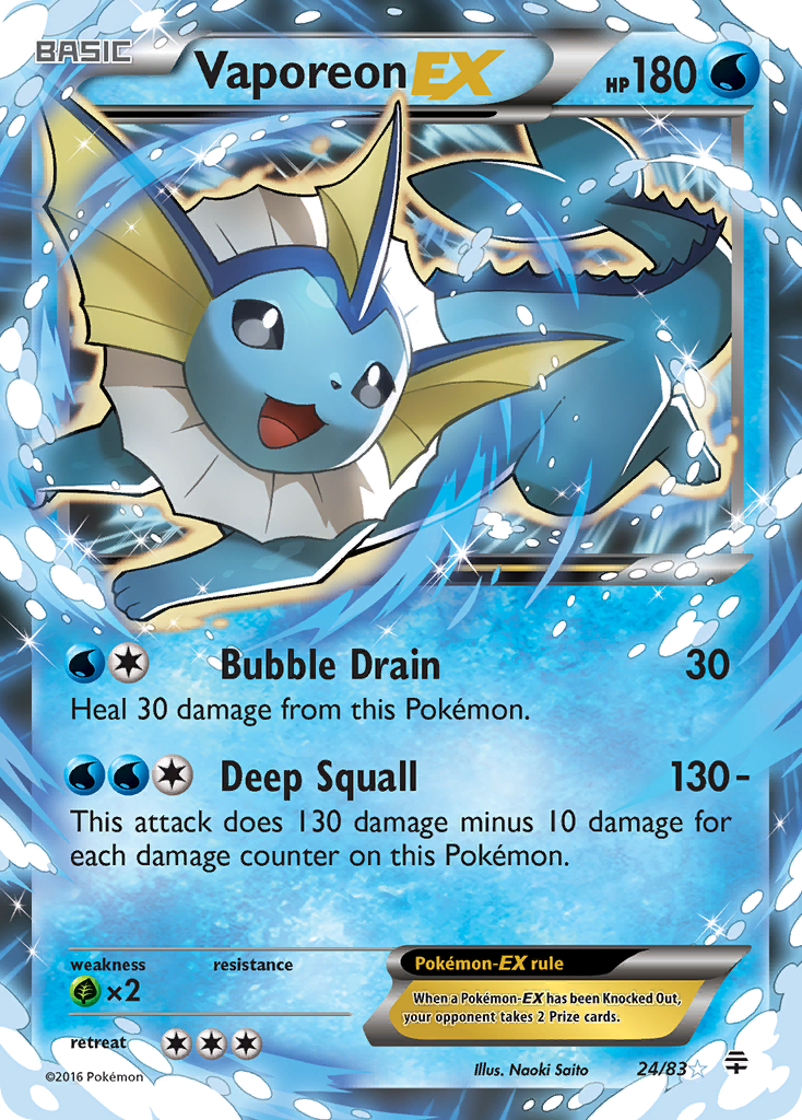 Vaporeon-EX — Generations #024 / 83