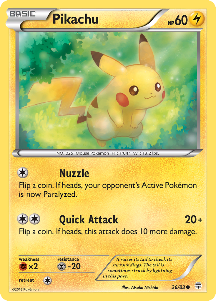 Pikachu — Generations #026 / 83