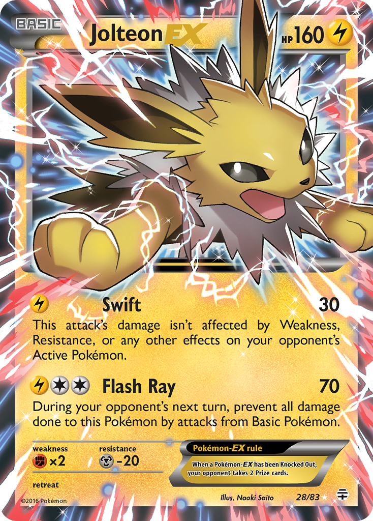 Jolteon-EX — Generations #028 / 83