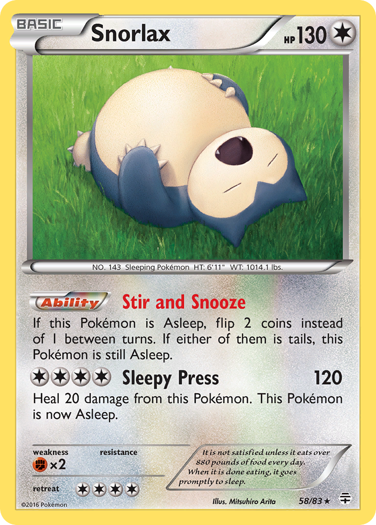 Snorlax — Generations #058 / 83