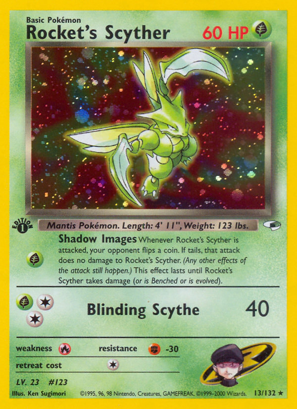 Rocket's Scyther — Gym Heroes #013 / 132