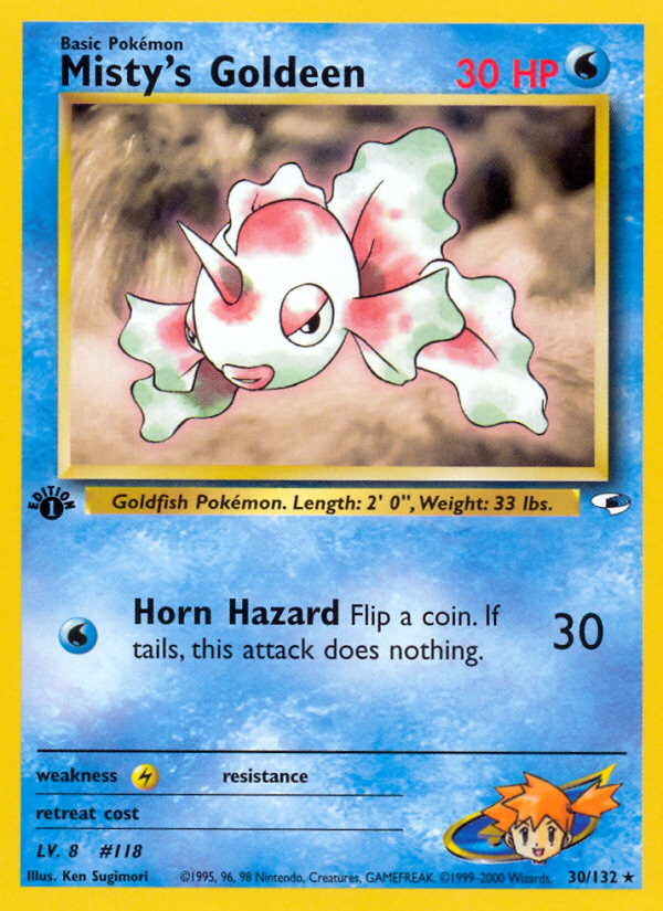 Misty's Goldeen — Gym Heroes #030 / 132