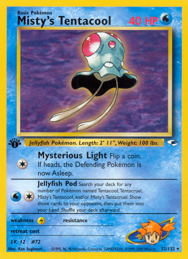 Misty's Tentacool — Gym Heroes #032 / 132