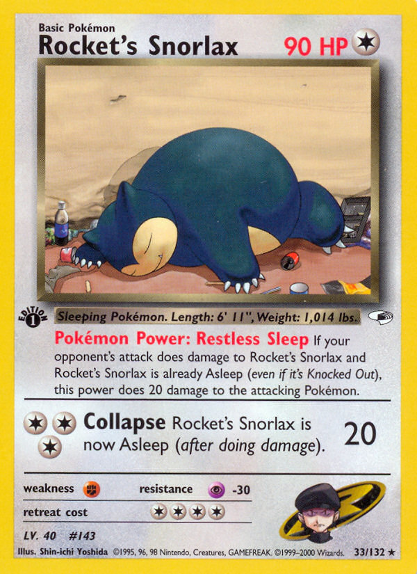 Rocket's Snorlax — Gym Heroes #033 / 132