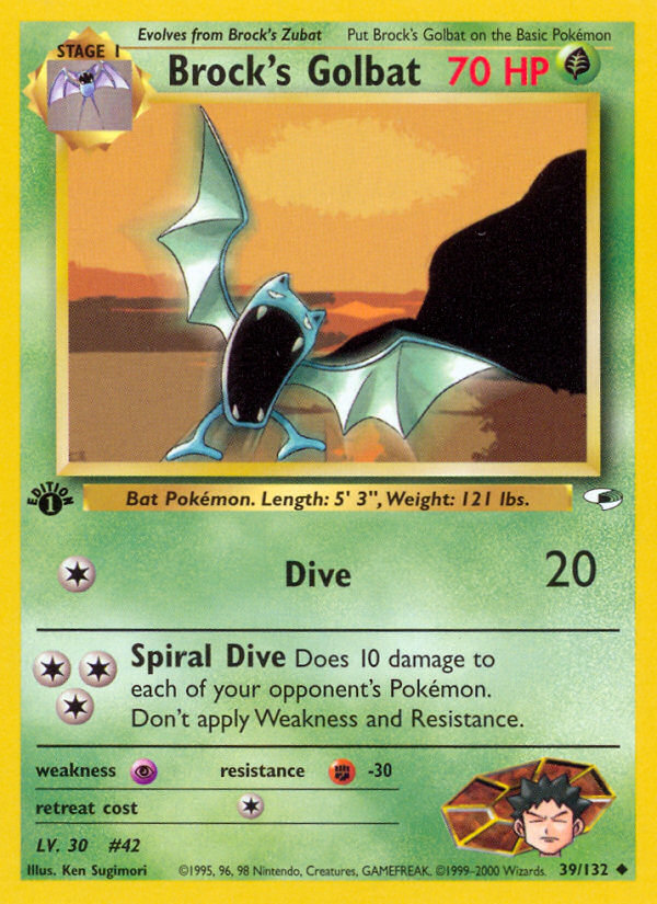 Brock's Golbat — Gym Heroes #039 / 132