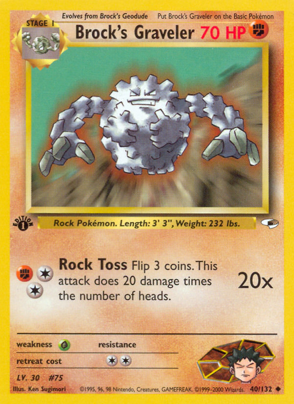 Brock's Graveler — Gym Heroes #040 / 132