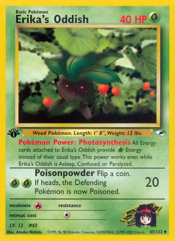 Erika's Oddish — Gym Heroes #047 / 132