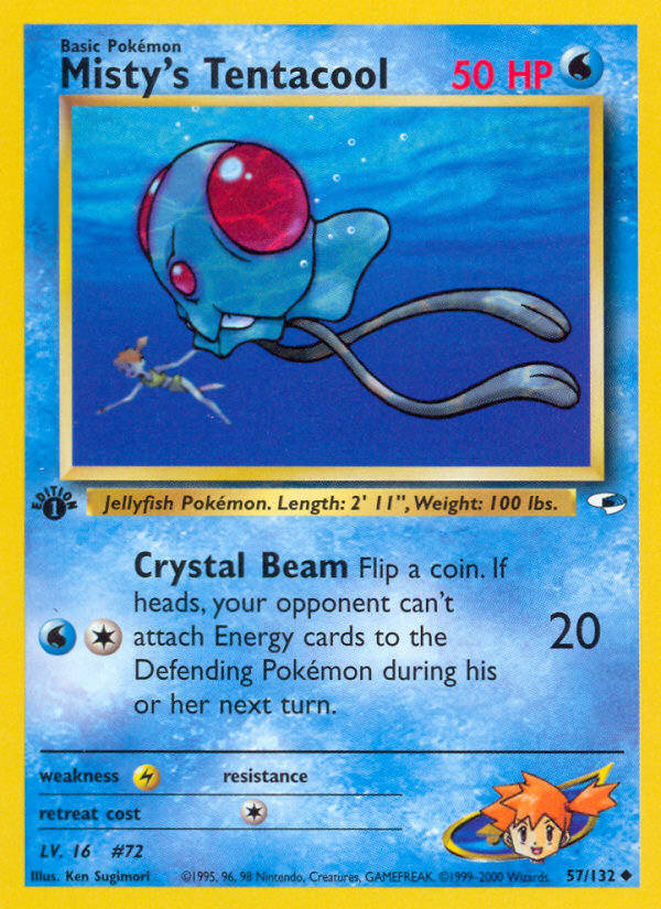 Misty's Tentacool — Gym Heroes #057 / 132