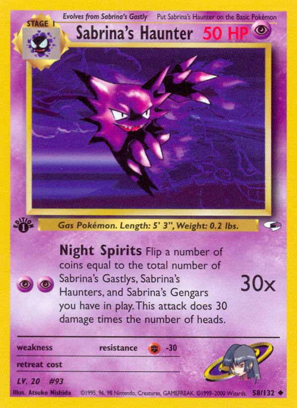 Sabrina's Haunter — Gym Heroes #058 / 132