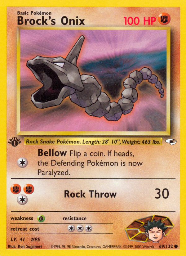 Brock's Onix — Gym Heroes #069 / 132