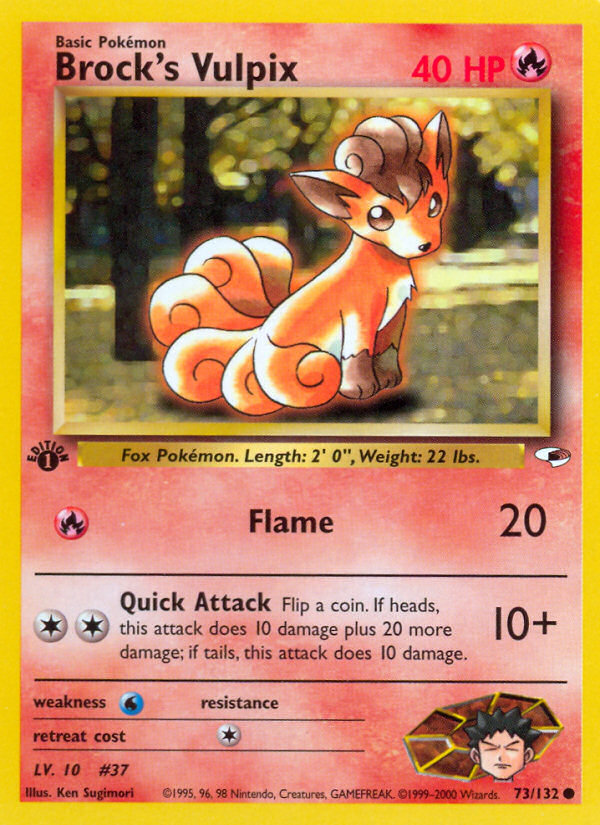 Brock's Vulpix — Gym Heroes #073 / 132