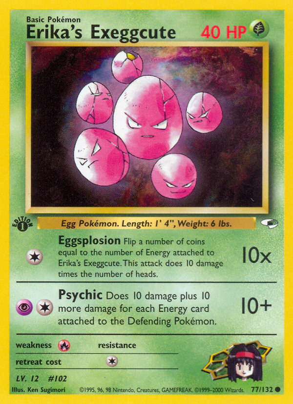 Erika's Exeggcute — Gym Heroes #077 / 132