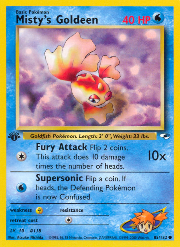 Misty's Goldeen — Gym Heroes #085 / 132