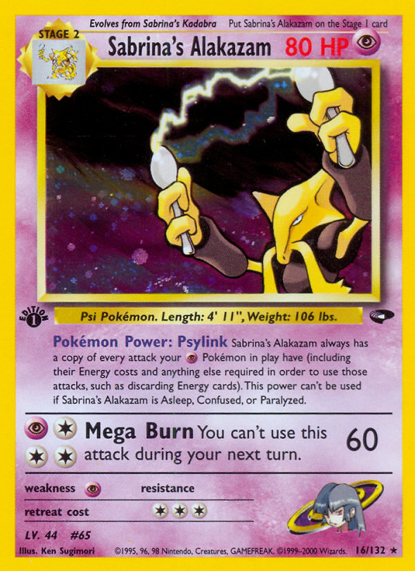 Sabrina's Alakazam — Gym Challenge #016 / 132