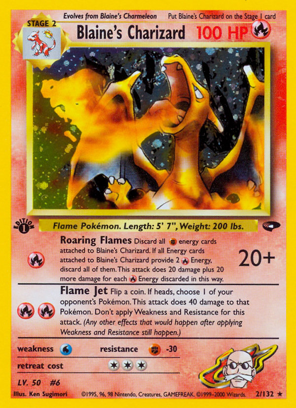 Blaine's Charizard — Gym Challenge #002 / 132