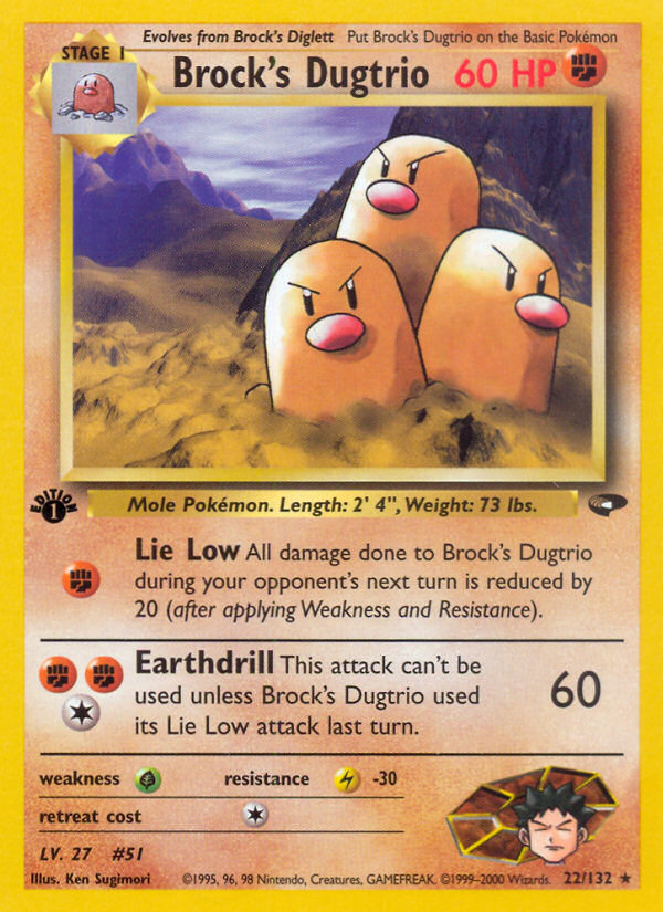 Brock's Dugtrio — Gym Challenge #022 / 132