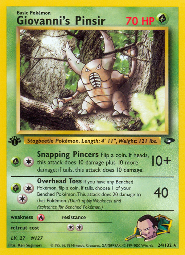 Giovanni's Pinsir — Gym Challenge #024 / 132