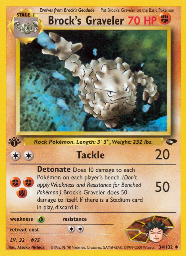 Brock's Graveler — Gym Challenge #034 / 132