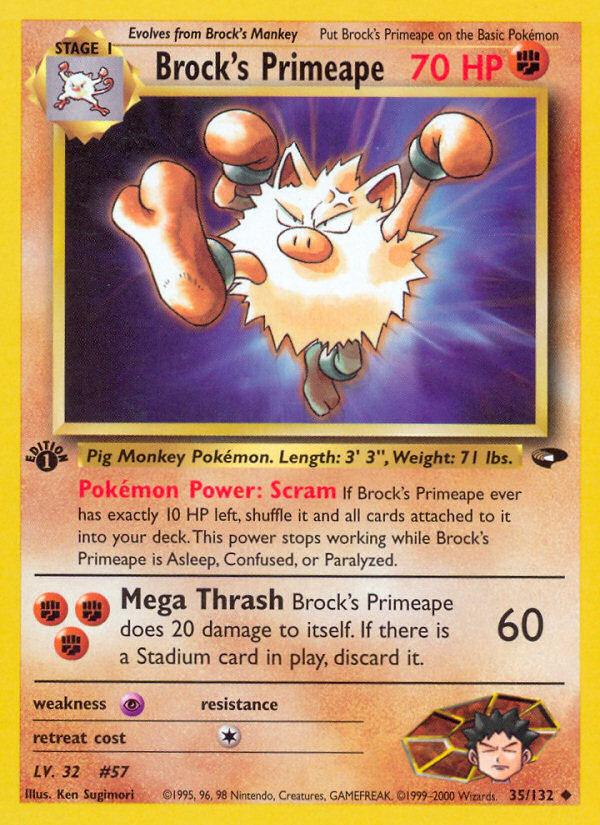 Brock's Primeape — Gym Challenge #035 / 132