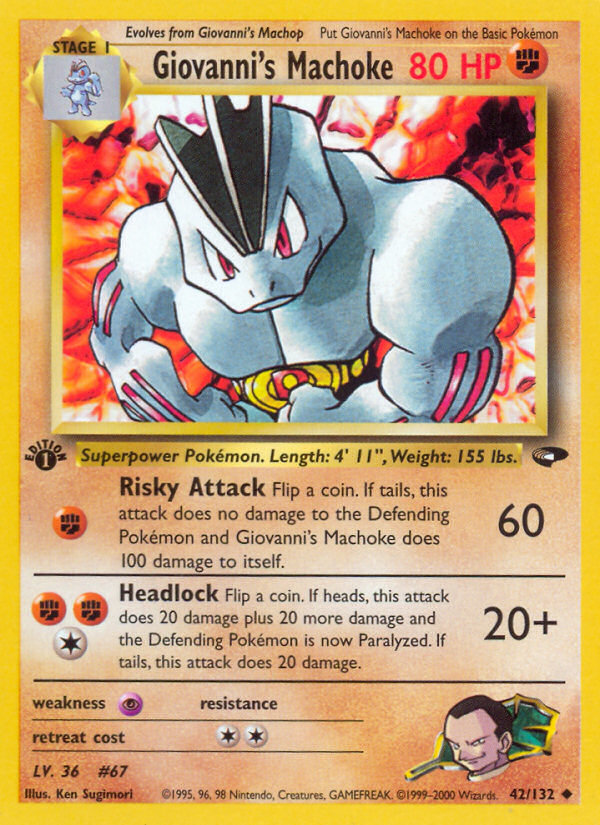 Giovanni's Machoke — Gym Challenge #042 / 132