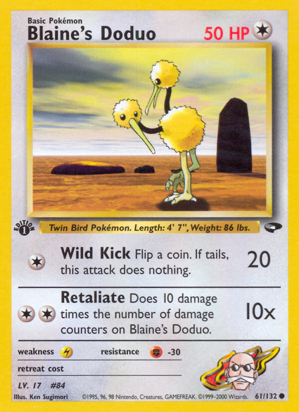 Blaine's Doduo — Gym Challenge #061 / 132