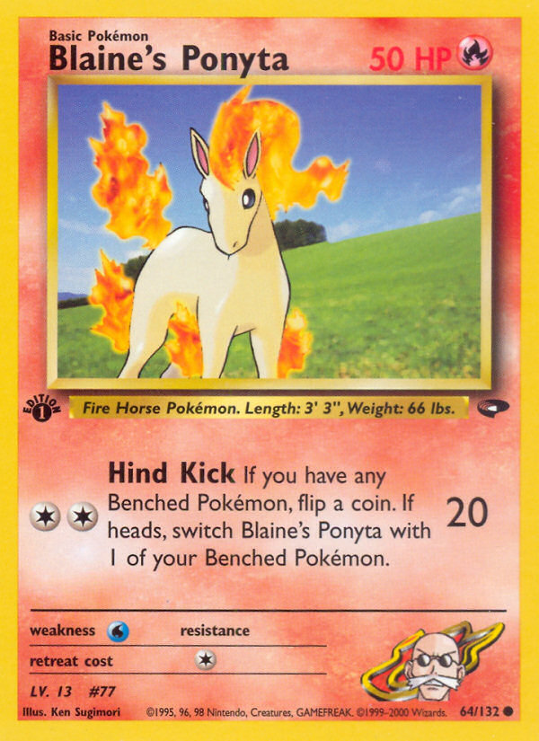 Blaine's Ponyta — Gym Challenge #064 / 132
