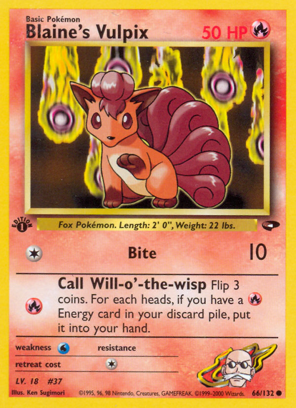 Blaine's Vulpix — Gym Challenge #066 / 132