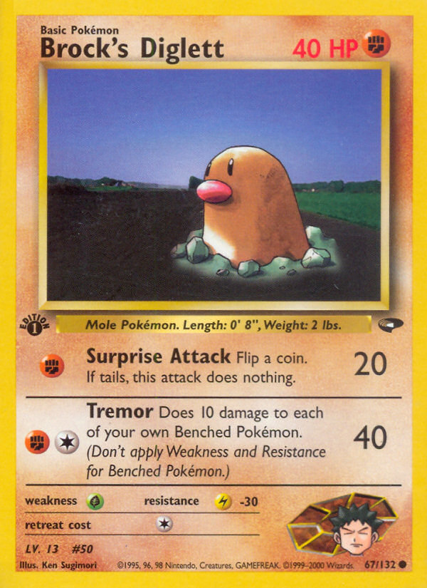 Brock's Diglett — Gym Challenge #067 / 132