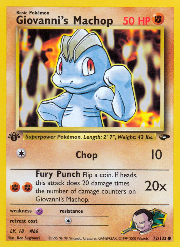 Giovanni's Machop — Gym Challenge #072 / 132