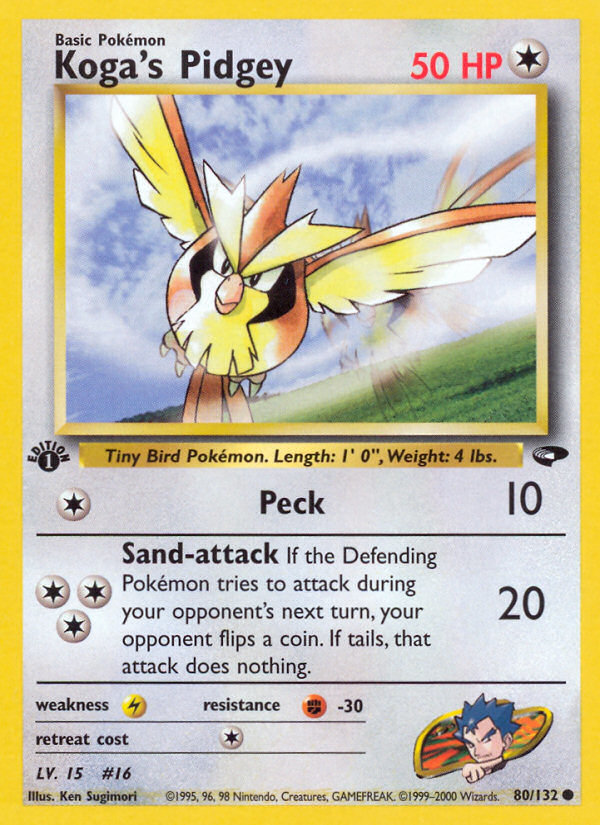 Koga's Pidgey — Gym Challenge #080 / 132