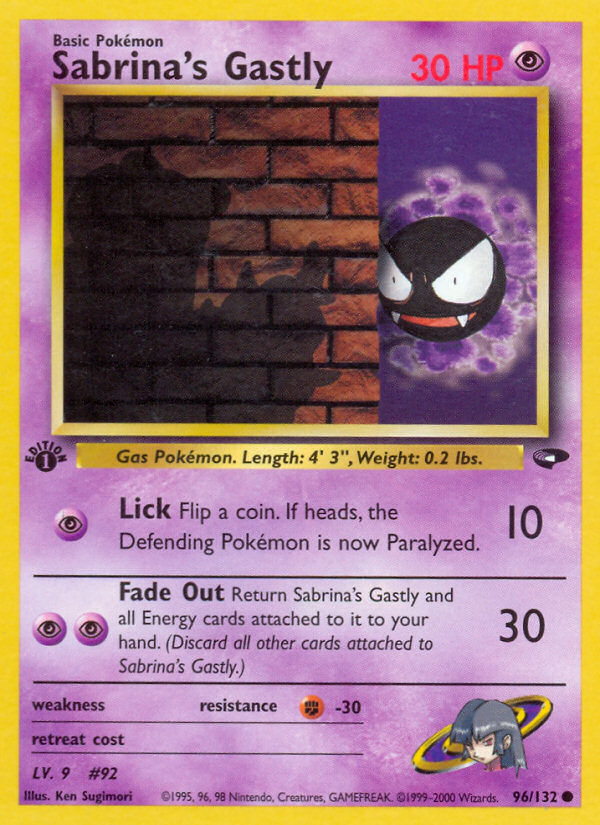 Sabrina's Gastly — Gym Challenge #096 / 132