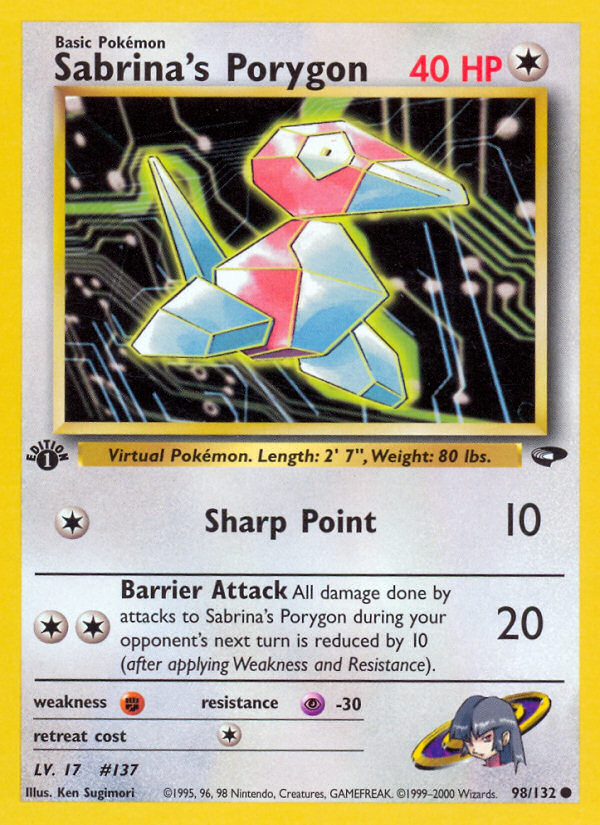 Sabrina's Porygon — Gym Challenge #098 / 132