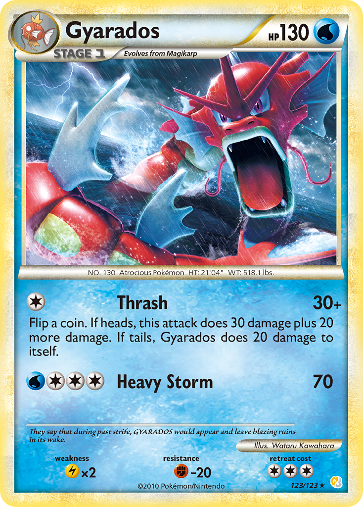 Gyarados — HeartGold & SoulSilver #123 / 123