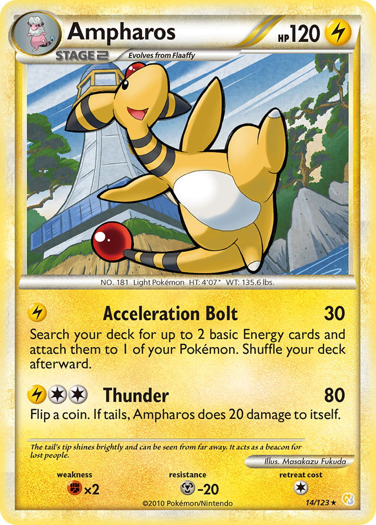 Ampharos — HeartGold & SoulSilver #014 / 123