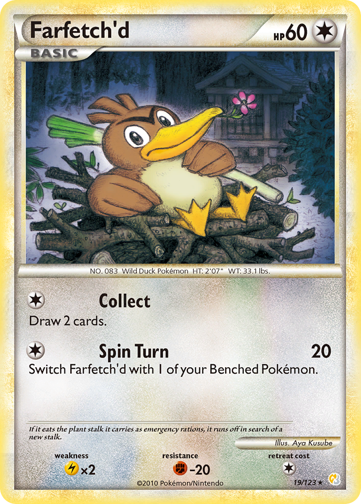 Farfetch'd — HeartGold & SoulSilver #019 / 123