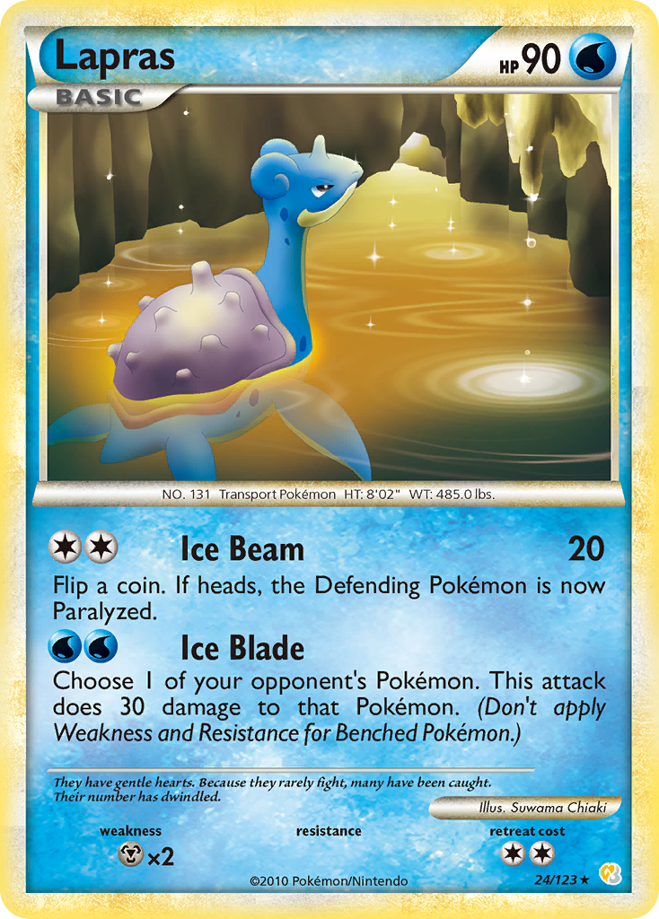 Lapras — HeartGold & SoulSilver #024 / 123