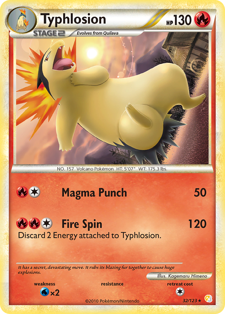 Typhlosion — HeartGold & SoulSilver #032 / 123