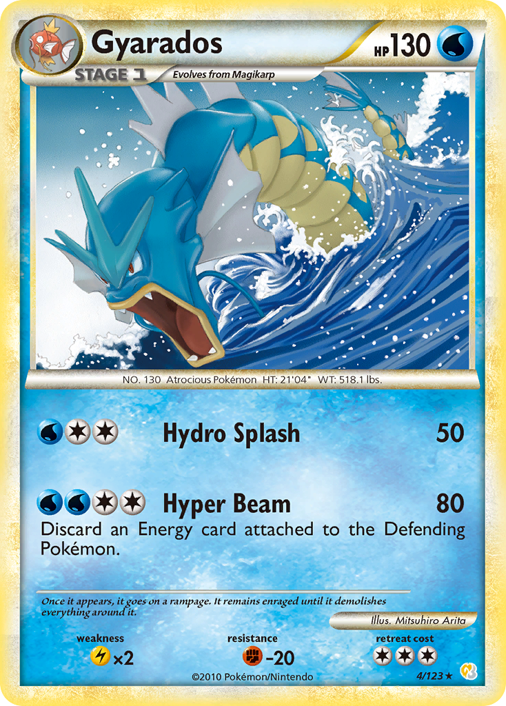 Gyarados — HeartGold & SoulSilver #004 / 123