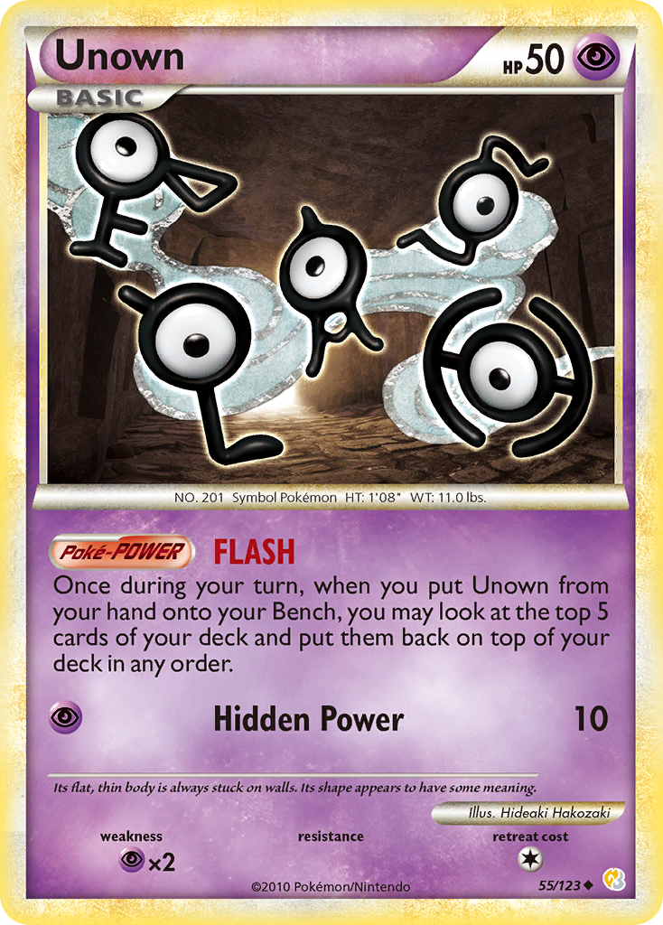 Unown — HeartGold & SoulSilver #055 / 123