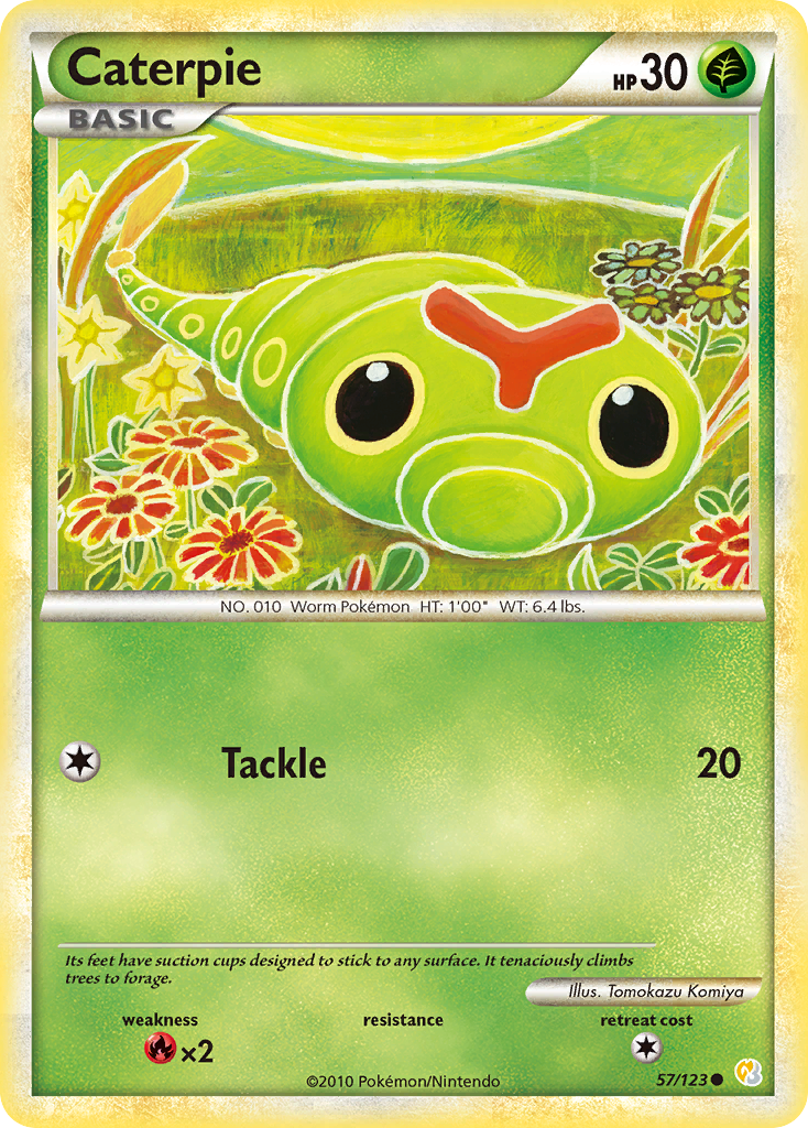 Caterpie — HeartGold & SoulSilver #057 / 123