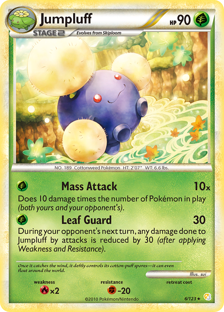 Jumpluff — HeartGold & SoulSilver #006 / 123