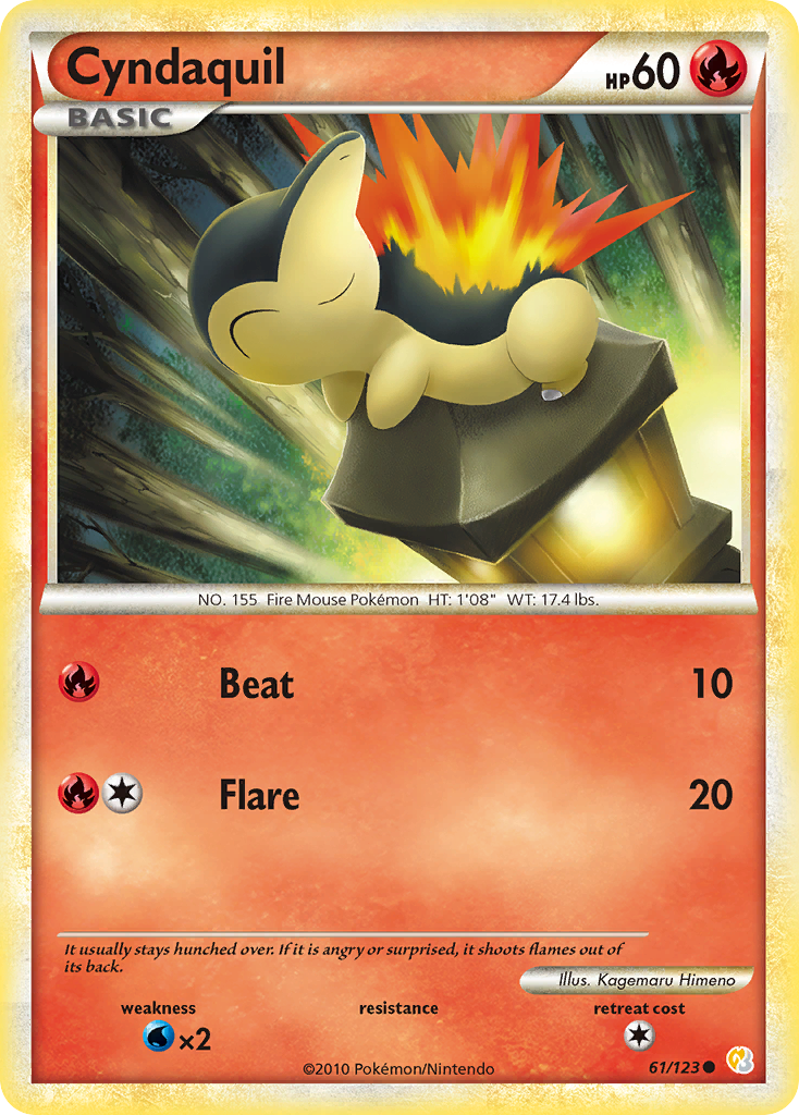 Cyndaquil — HeartGold & SoulSilver #061 / 123