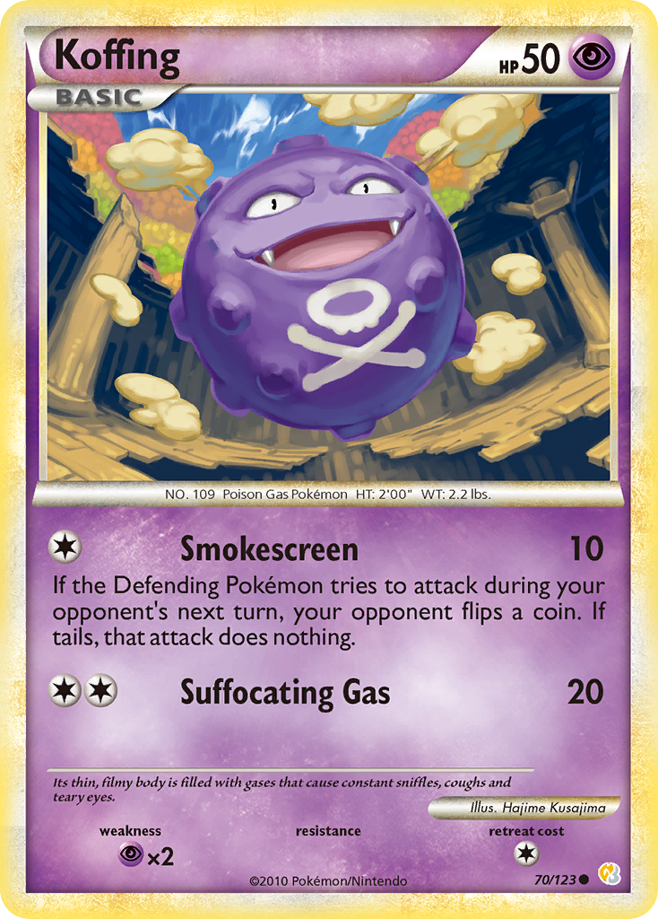 Koffing — HeartGold & SoulSilver #070 / 123