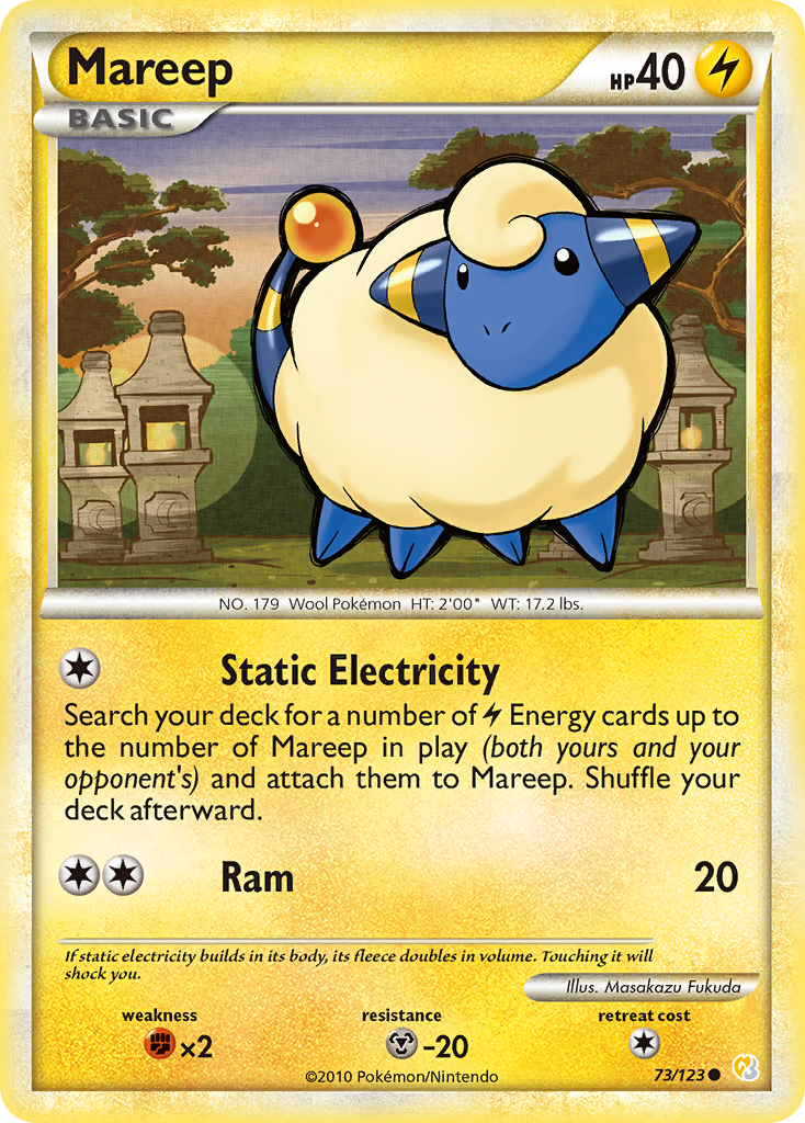 Mareep — HeartGold & SoulSilver #073 / 123